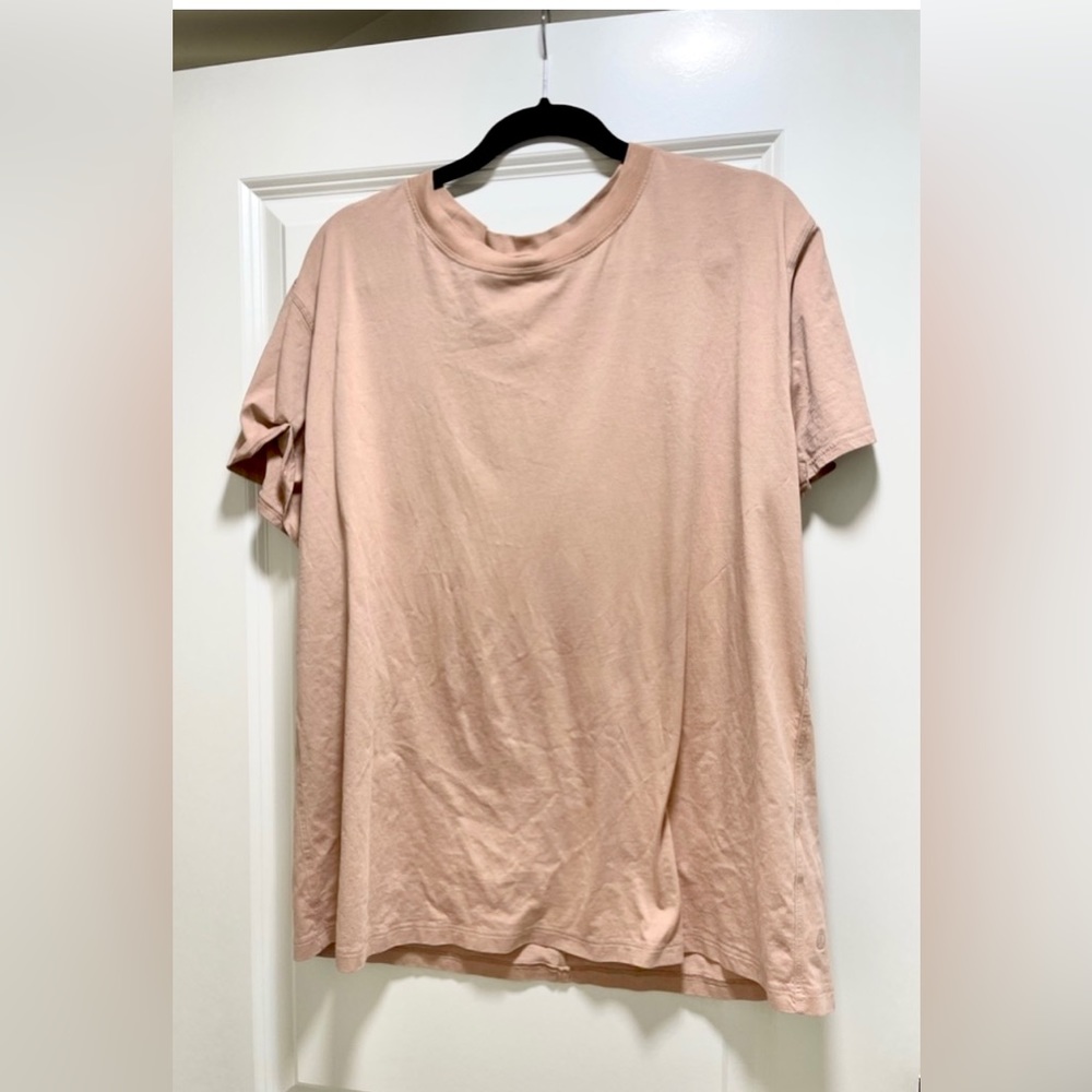 Lululemon ALL YOURS tee - Pink Clay - Cotton 12